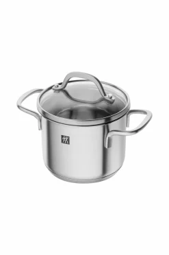 ZWILLING Pander & Gryder>Gryde Pico med glaslåg 1 l 12 cm Nikkelpletteret messing