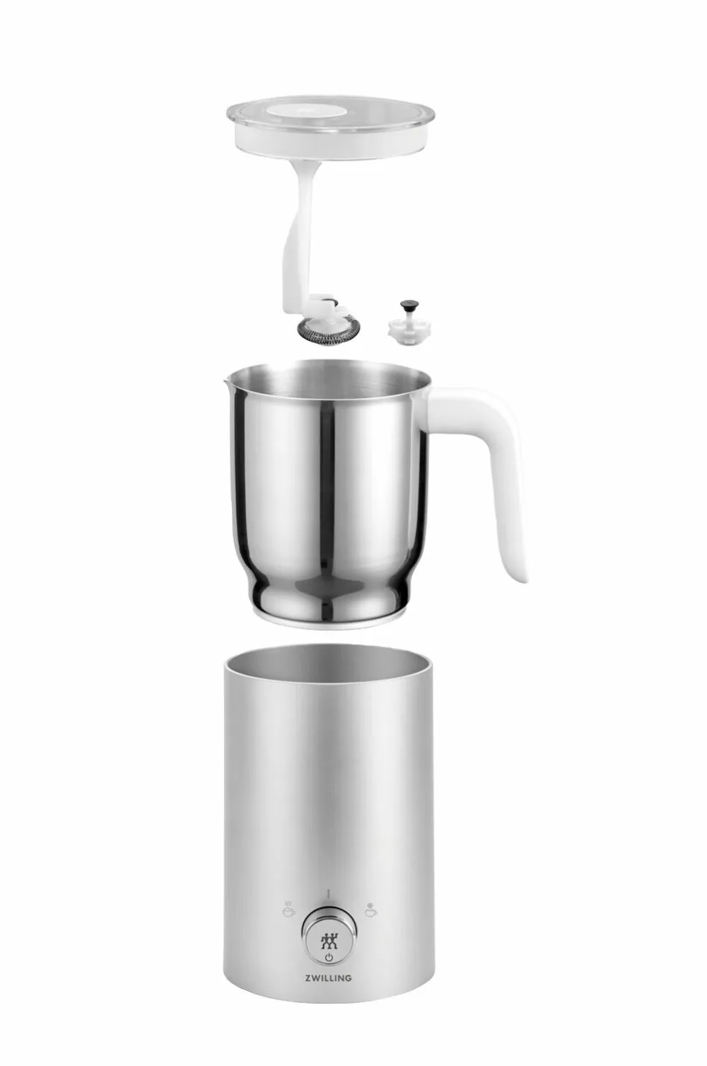 ZWILLING Kaffe- & Espressomaskiner>Mælkeskummer Enfinigy 400 ml Sølvfarvet