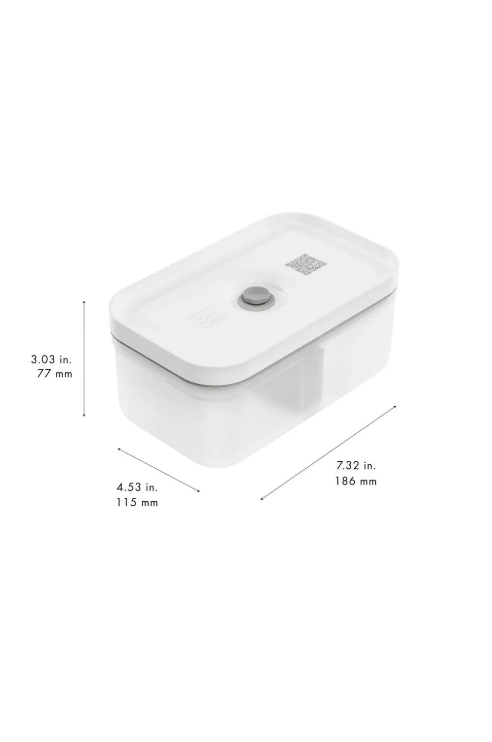 ZWILLING Køkkenopbevaring>Vakuumbox Fresh & Save M Gennemsigtig, hvid