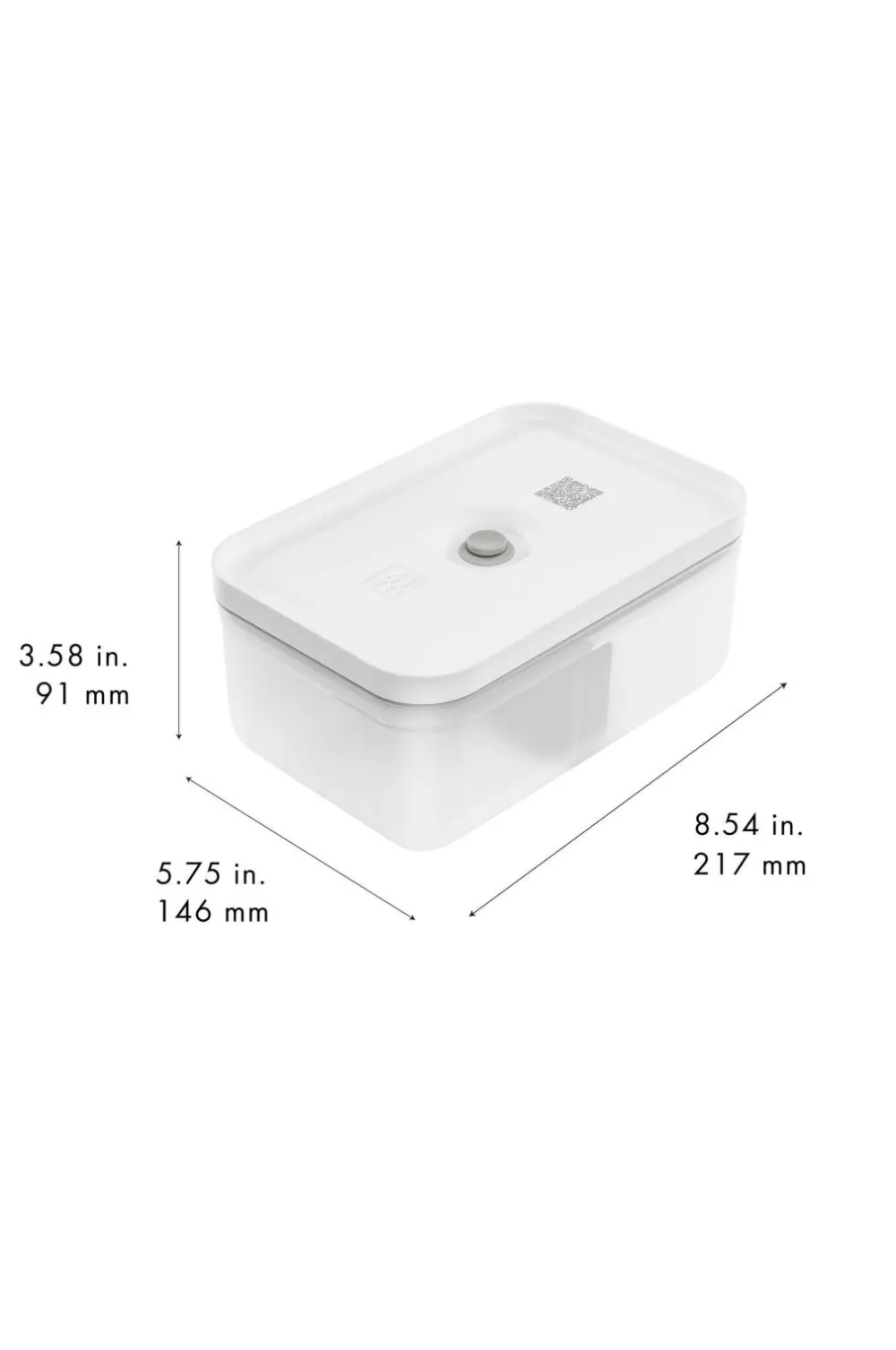ZWILLING Vakuumbox Fresh & Save L Gennemsigtig, hvid New